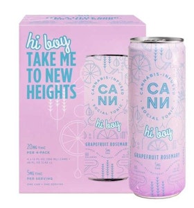 CANN - [CANN]TONIC 4 PACK -5MG - GRAPEFRUIT ROSEMARY