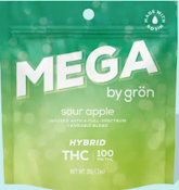 Sour Apple Mega - 100mg 2 pack