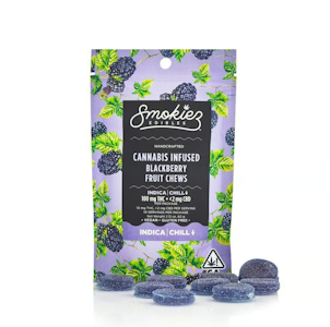 Smokiez - 10-pk | INDICA | Blackberry Fruit Chews | 100mg
