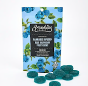 Gummies | Blue Raspberry Fruit Chews | INDICA | 100mg