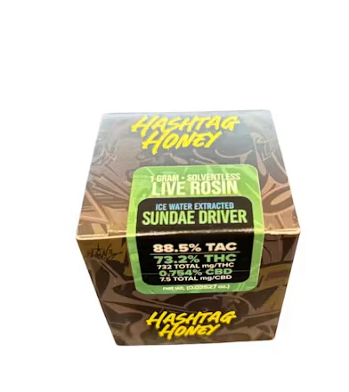 Hashtag Honey - Sundae Driver 1g Rosin | Hashtag Honey Main Image