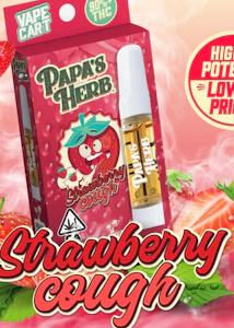 PAPA'S HERB - Papa's Herb - Strawberry Cough - 1g Vape Cart
