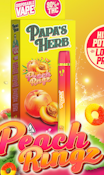 Papa's Herb - Peach Rings - 1g All In One Vape
