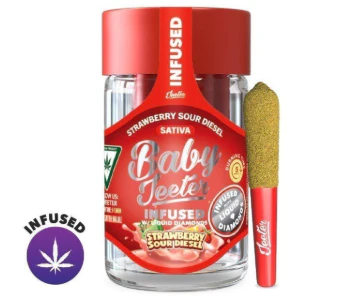 Jeeter - Jeeter - Preroll - Baby - Strawberry Sour Diesel - 5 Pack Main Image