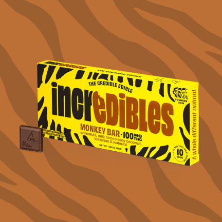Incredibles | Chocolate Bar | Monkey Bar | 10-piece | 10mg