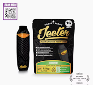 JEETER 1G AIO OG Lime Kush Live Resin Disposable