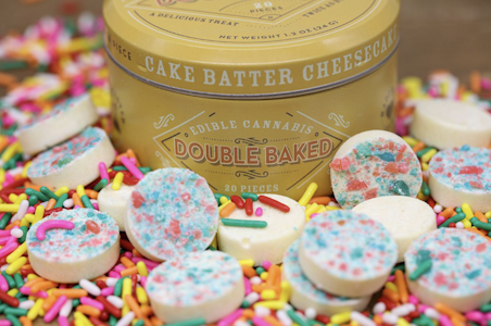 DOUBLE BAKED - Cake Batter Cheesecake Chocolates | Fast Acting Full Spectrum RSO Bites | TAXES INCLUD