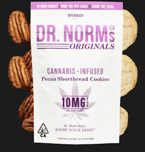 DR. NORM'S - [Dr. Norm's] Cookies - 100mg - Pecan Shortbread Cookies (H)