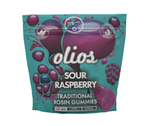 Olio - Sour Raspberry - 100mg Live Rosin Gummies