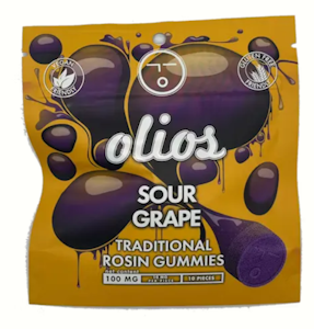 OLIO - Olio - Sour Grape - 100mg Live Rosin Gummies