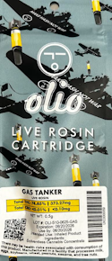 Olio | Cartridge | Live Rosin - Gas Tanker | 0.5g