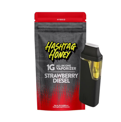 Hashtag Honey | Vape AIO | Strawberry Diesel | 1g