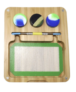 Gear - Bamboo Rolling Tray w/ Dab Accessories
