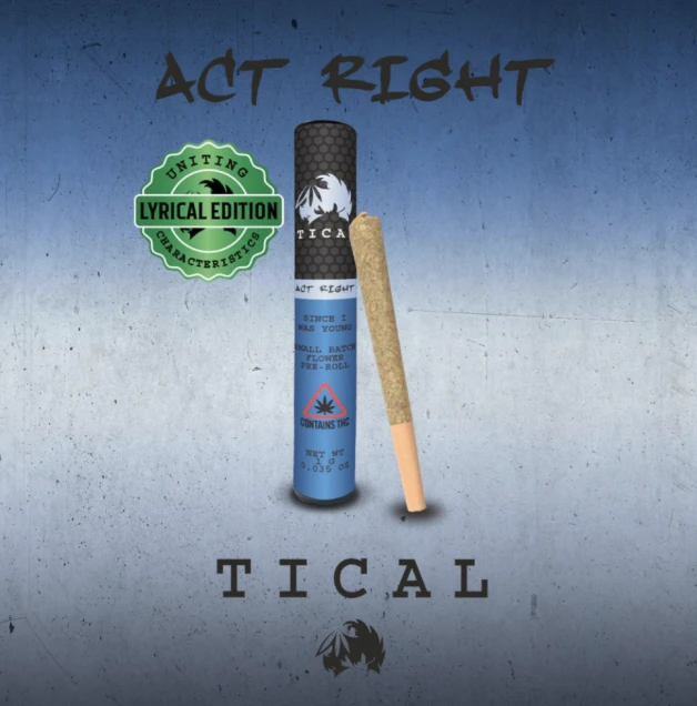 TICAL - Act Right *31% TAC* | 1g Tical Preroll | TAX INCLD Main Image