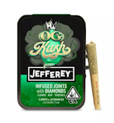 West Coast Cure - OG Kush - Jefferey Infused Joint .65g 5 Pack