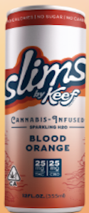 KEEF - [Keef] THC Sparkling H2O- 1:1 - 25mg - Blood Orange (H)