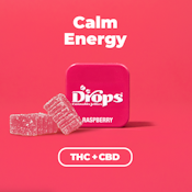 Drops 1:2 Raspberry Gummy Singles 2ct