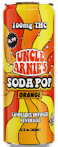 UNCLE ARNIE'S - [Uncle Arnie's] Soda 12oz - 100mg -  Orange (H)