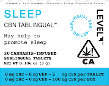 [Level] Protab - 5mg - 20ct - Tablingual Sleep CBN