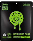 [Kanha] Live Rosin Gummies - 100mg - Sour Melon Rush (H)