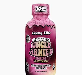 Uncle Arnies - Uncle Arnies 100mg Raspberry Lemonade Live Resin Beverage