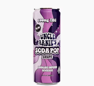Uncle Arnies - Uncle Arnies 100mg Grape Soda Pop Beverage
