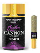 Jeeter - Baby Cannons Live Resin - Peach Crescendo - Infused Preroll - 3pk - 1.5g