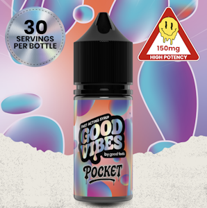 Good Vibes - Good Vibes Pocket: Unflavored | 150mg Fast Acting Tincture Syrup | TAX INCLD
