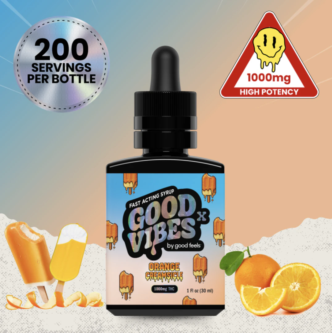 Good Vibes - 1,000mg Orange Creamsicle Syrup | TAX INCLD Main Image