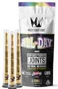  [West Coast Cure] CUREjoint Preroll 3pk - 3.0g - All Day Pack