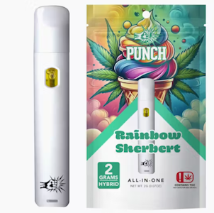 PUNCH EDIBLES & EXTRACTS - Rainbow Sherbert - 2g All In One (Punch)