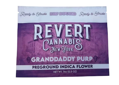 Revert - GRANDDADDY PURP INFUSED PREGROUND FLOWER - REVERT - 14g Main Image