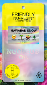 FRIENDLY BRAND - Friendly Brand - Hawaiian Snow -Cured Resin - Vape Cart - 1g