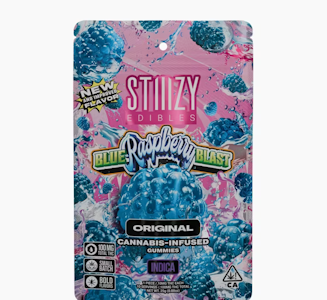 STIIIZY - STIIIZY 100mg Blue Raspberry Blast Original Gummies 10ct