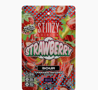 STIIIZY - STIIIZY 100mg Sour Strawberry Nano Gummies 10ct