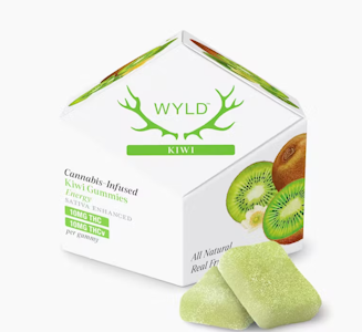 WYLD - Kiwi Gummies - 1:1 THC:THCv - 100mg - Wyld