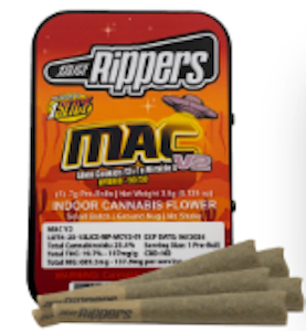 1Slice - 1Slice - Mac V2 - 19.70% THC - 5pk x 0.7g - Pre-Roll