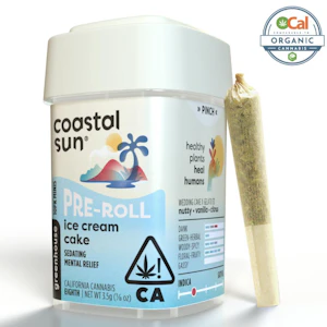 COASTAL SUN - Coastal Sun Prerolls 10pk 3.5g  - Ice Cream Cake 25%