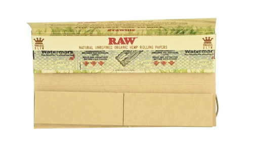 RAW - RAW Connoisseur Organic Hemp Rolling Papers & Tips King Size Slim