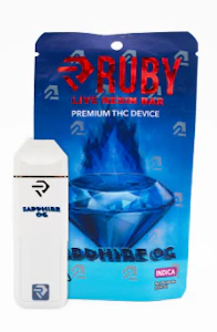 Ruby Concentrates - Ruby Concentrates - Disposable - Live Resin - Sapphire OG - 1G