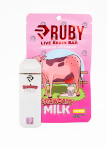 Ruby Concentrates - Ruby Concentrates - Disposable - Live Resin - Strawberry Milk - 1G