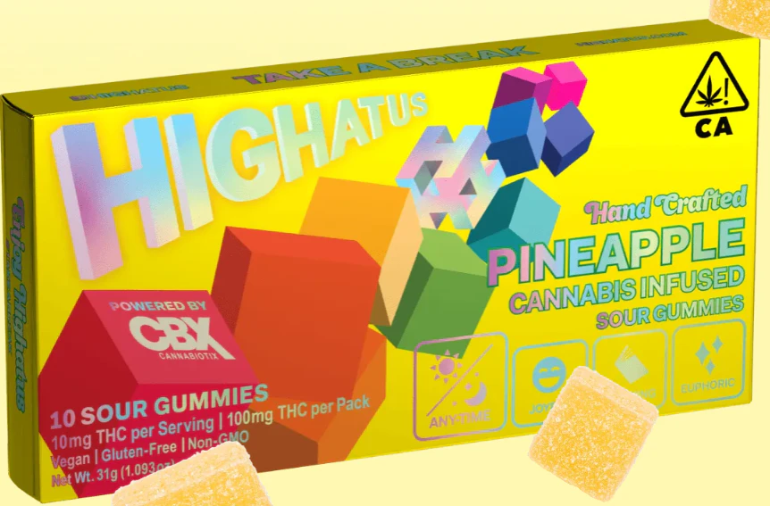 Highatus - [Highatus] Gummies - 100mg - Pineapple Main Image