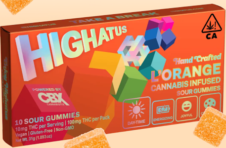 HIGHATUS - [Highatus] Gummies - 100mg - L'Orange
