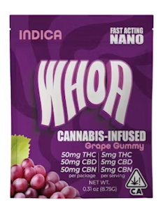 WHOA - Whoa - Edibles - Grape 1:1:1 - 5 pack - 100MG