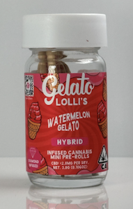 GELATO - Gelato - Infused Preroll 5pk 3g - Watermelon Gelato 33%