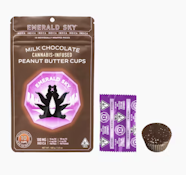 Emerald Sky - Milk Chocolate Peanut Butter Cups - Indica (10pk) - 100mg