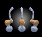 6" Frit Spiral Hammer Bubbler