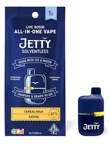 JETTY - JETTY - AIO - Cereal Milk - Solventless - Mini Tank - 1G