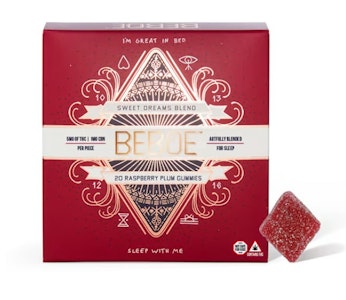 BEBOE - Sweet Dreams Raspberry Plum 5:1 THC:CBN 20pk Gummies - 100mg THC/ 20mg CBN