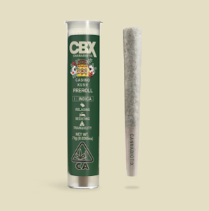 CBX - Casino Kush | .75g | Pre Roll | CBX